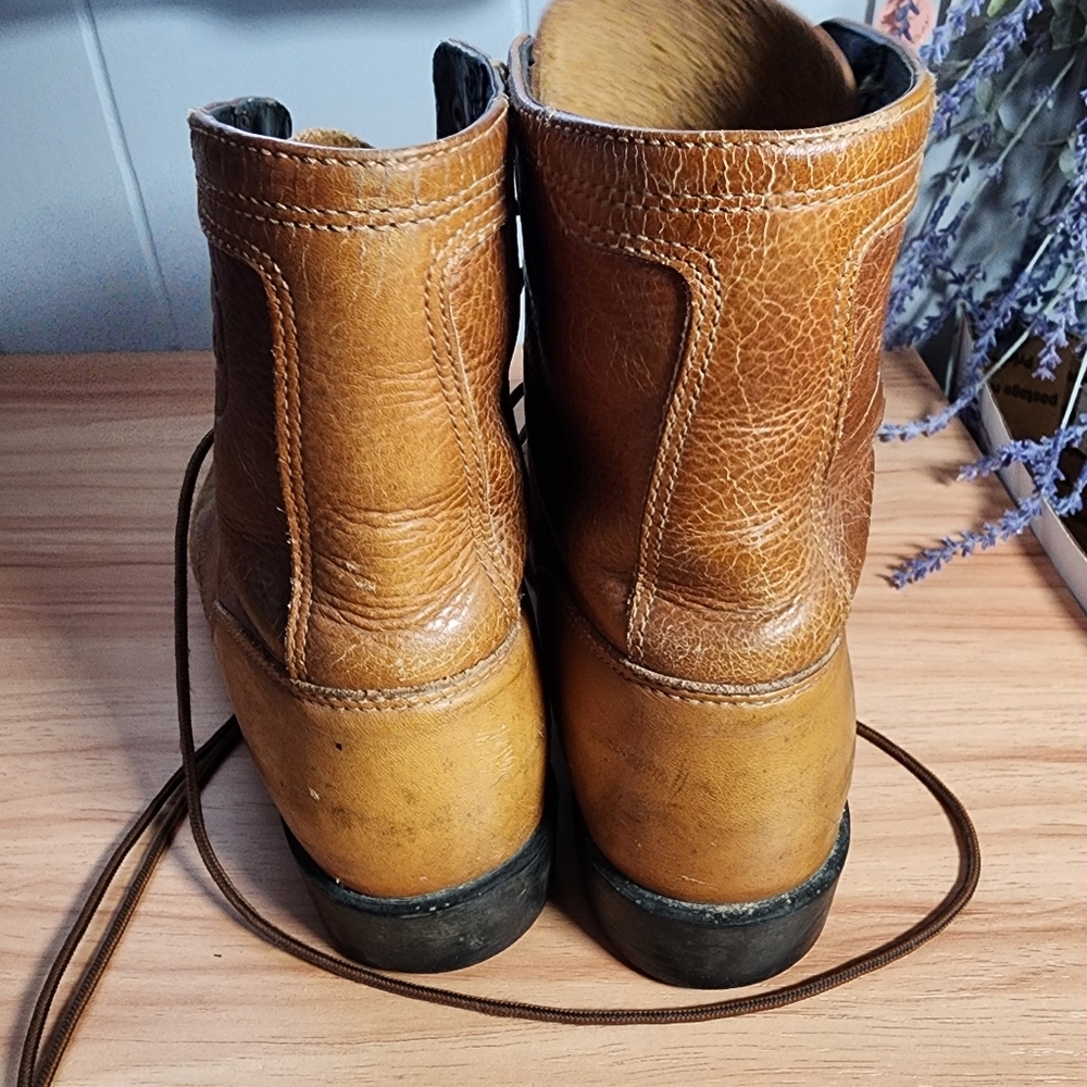 Ariat Brown Leather Boots Size 8 - Picture 11 of 14